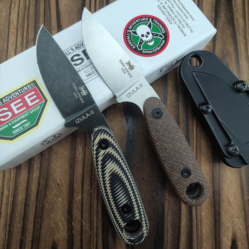 Outdoor Adventure With No Backpack - ESEE-Izula Compact Fixed Blade D2 Blade