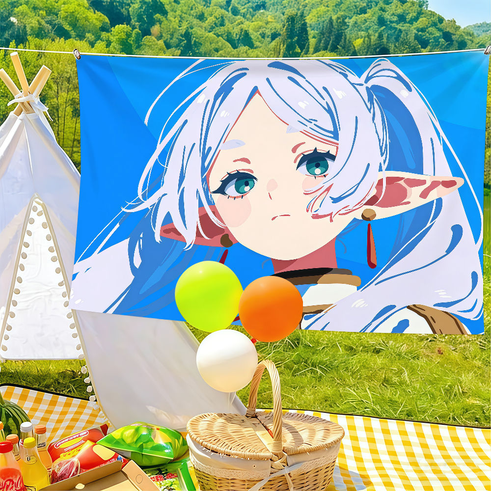 Outdoor Adventure Club - Adventure anime F-FrierenS flag Suitable For