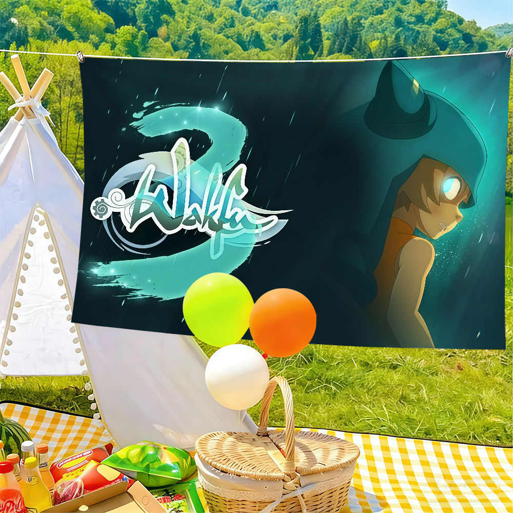 Adventure cartoon W-wakfu flag - Outdoor Adventure Club のレビューと価格