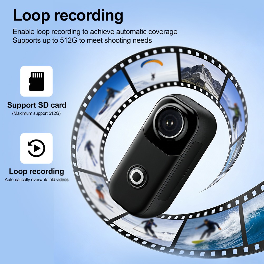 4K Thumb Action Camera Video R - Outdoor Adventure Video のレビューと価格