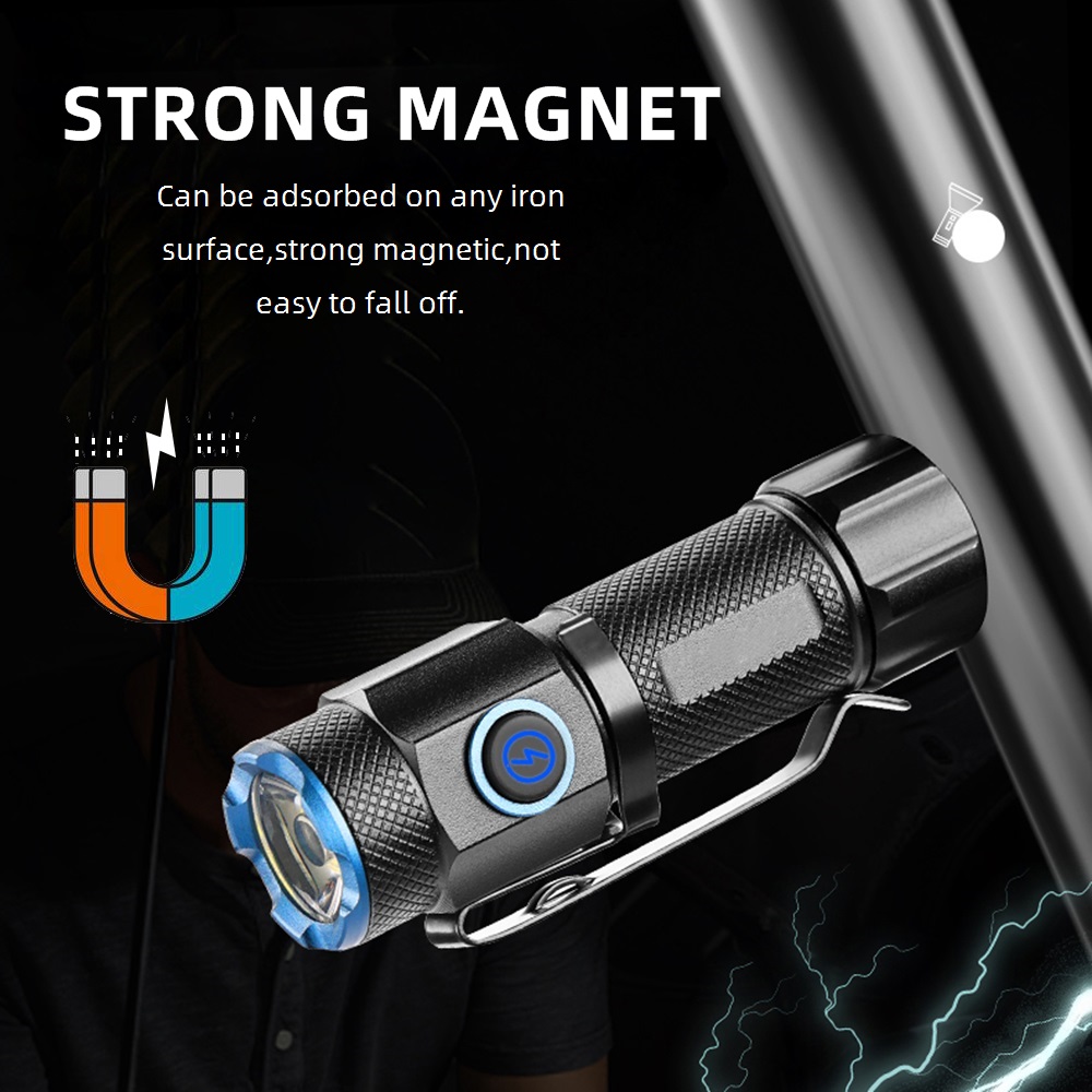 6500K Mini Flashlight High Bri - Outdoor Adventure With No Backpack のレビューと価格