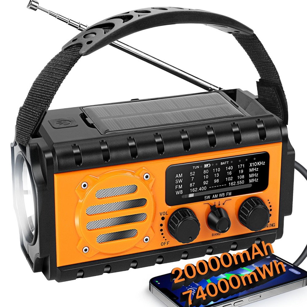 Portable Solar Hand Crank Emer - Emergency Radio Solar のレビューと価格