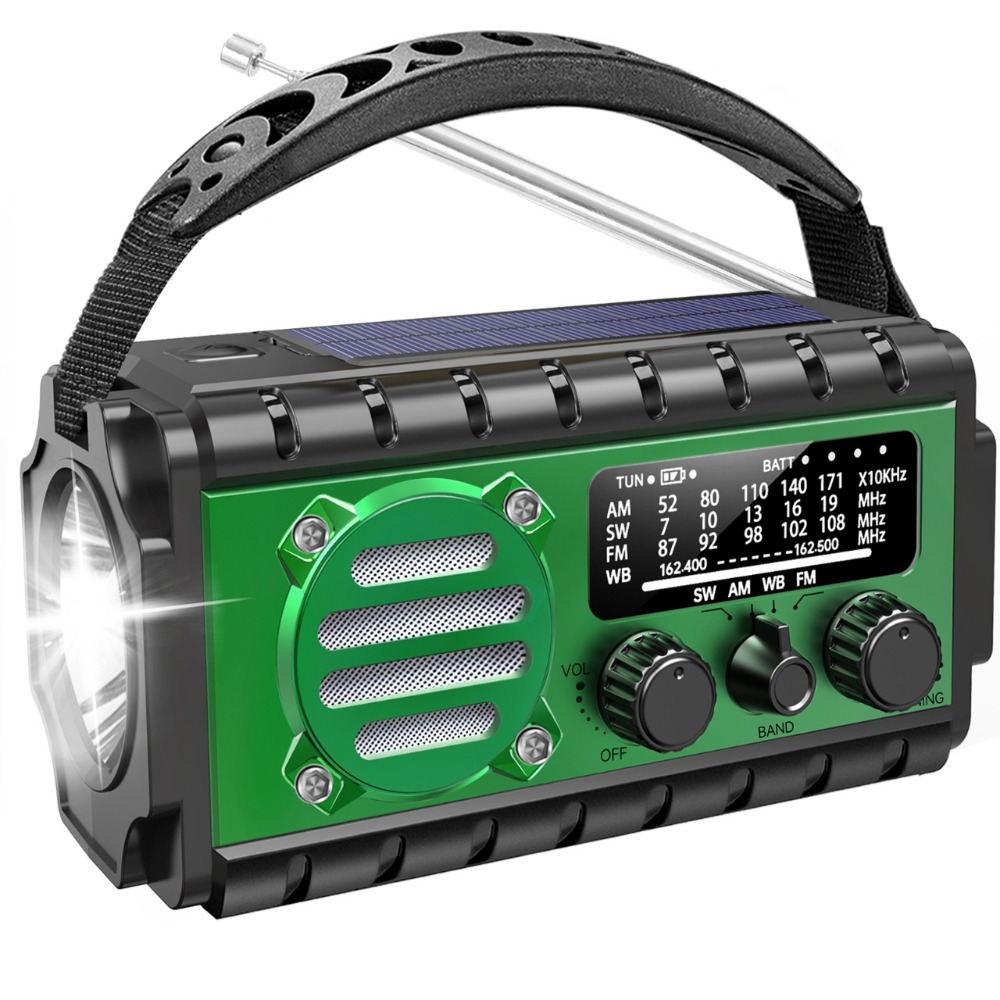 Portable Solar Hand Crank Emer - Emergency Radio Solar のレビューと価格