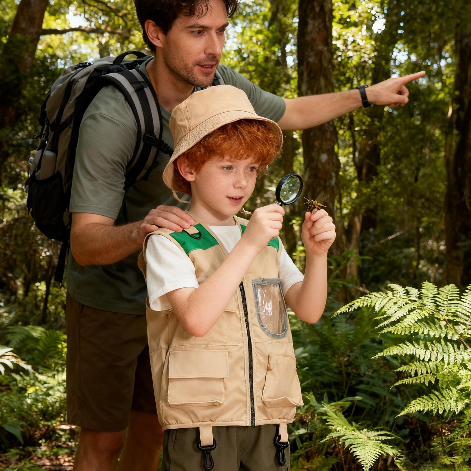 Kids Explorer Vest and Hat Hal - Outdoor Adventure Kit For Boys のレビューと価格