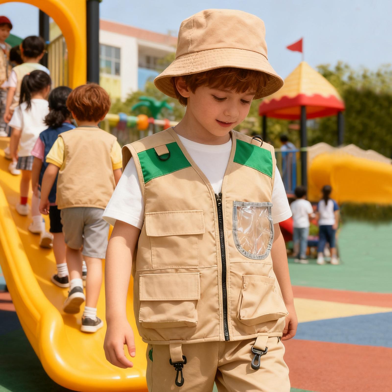 Kids Explorer Vest and Hat Hal - Outdoor Adventure Kit For Boys のレビューと価格