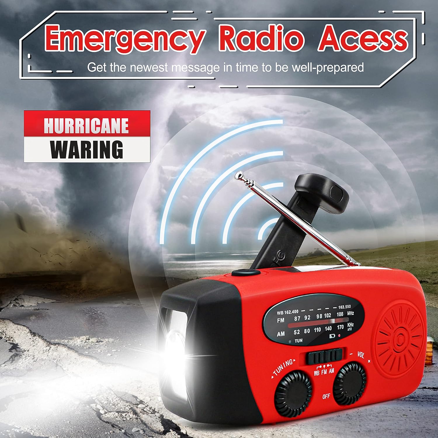 Multifunctional Hand Cranked G - Emergency Radio Solar のレビューと価格