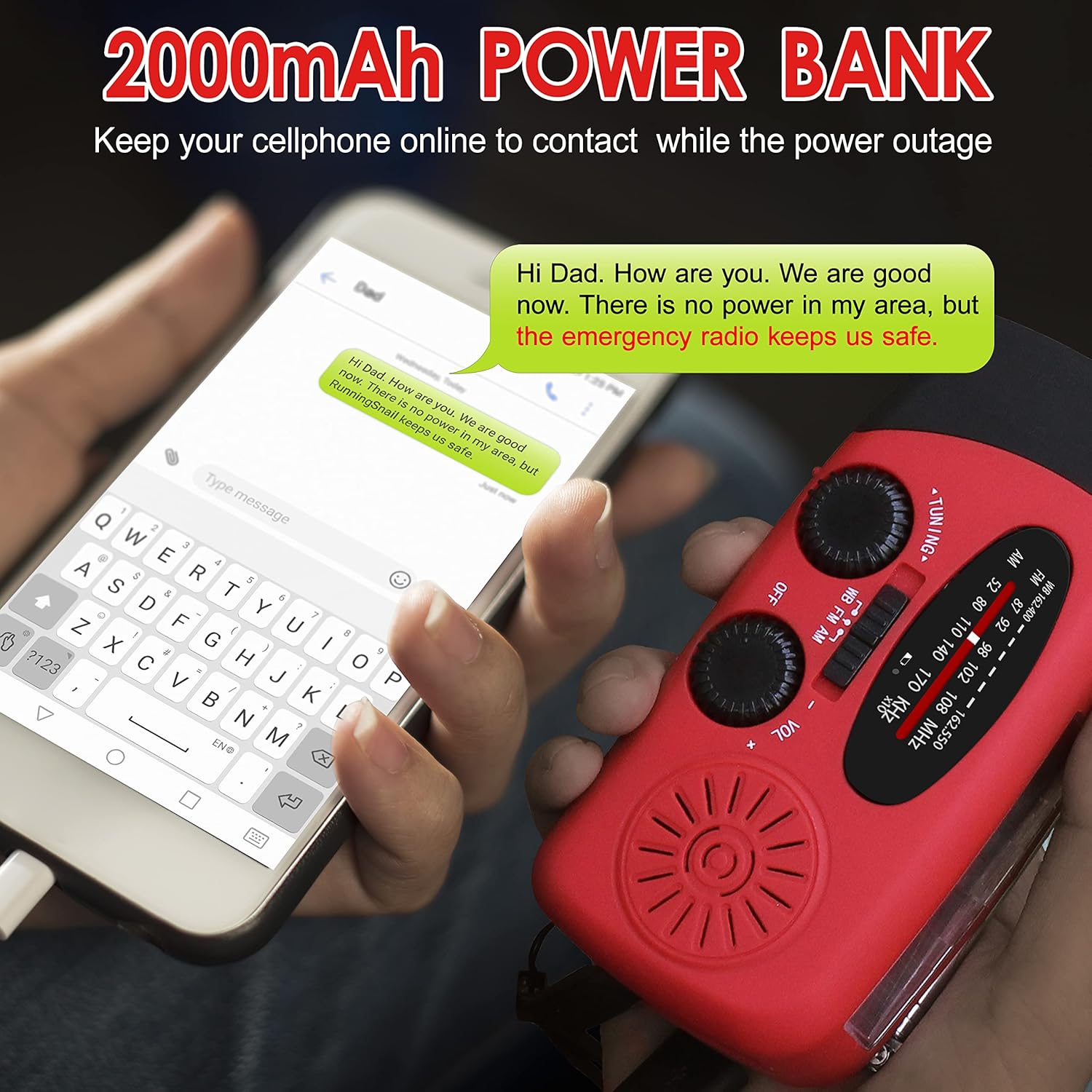 Multifunctional Hand Cranked G - Emergency Radio Solar のレビューと価格