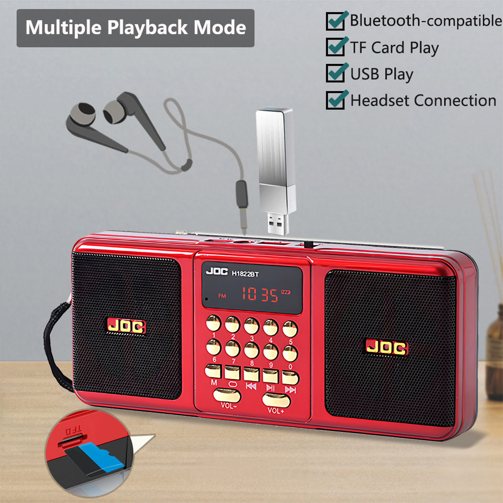 Portable Stereo FM Radio Wirel - Emergency Radio Solar のレビューと価格