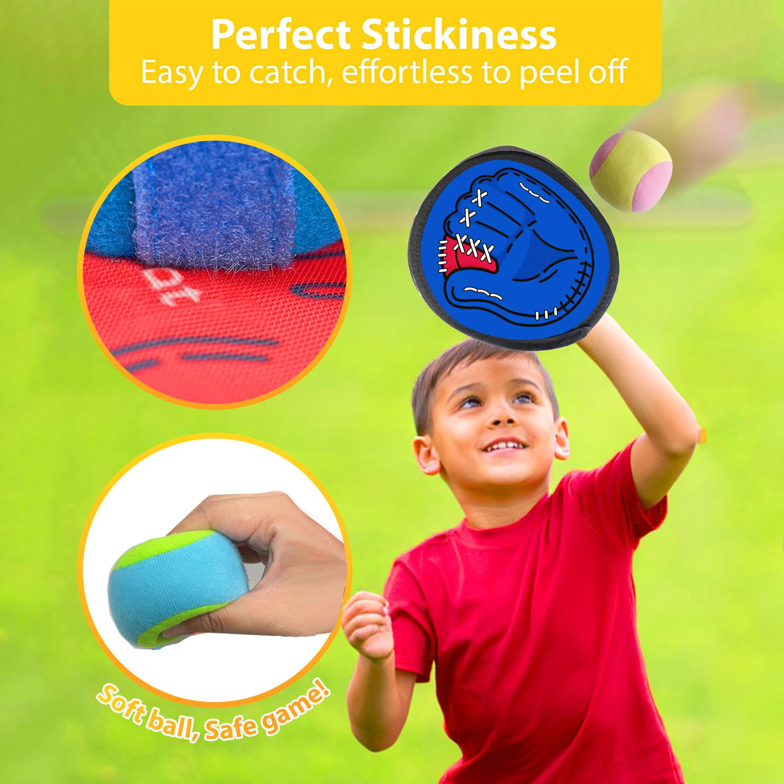 4Set Kids Sucker Sticky Ball T - Outdoor Adventure Game のレビューと価格