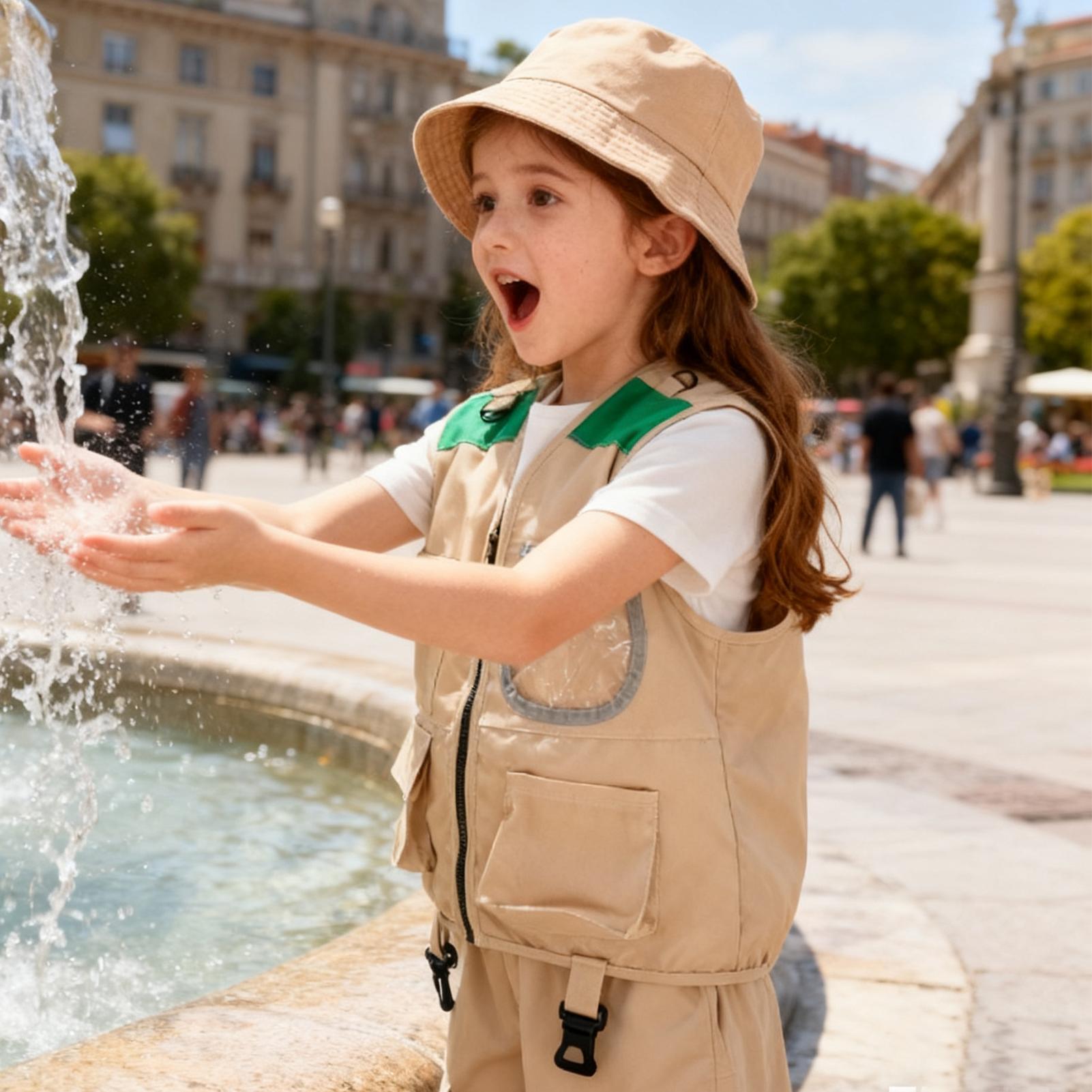 Kids Explorer Vest and Hat Cos - Outdoor Adventure Kit For Boys のレビューと価格