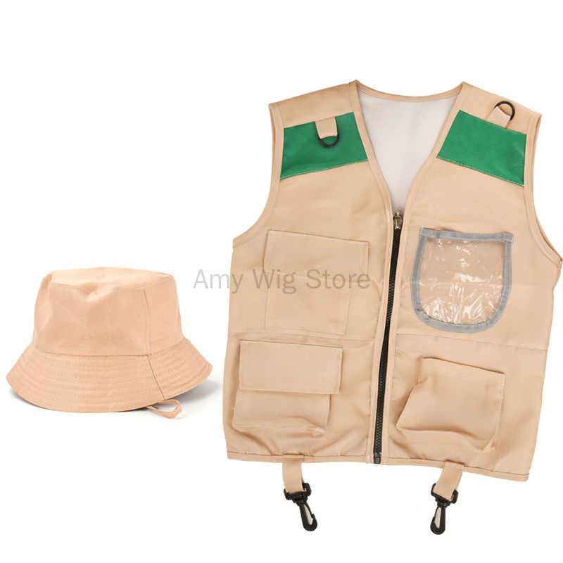 Kids Explorer Vest and Hat Cos - Outdoor Adventure Kit For Boys のレビューと価格
