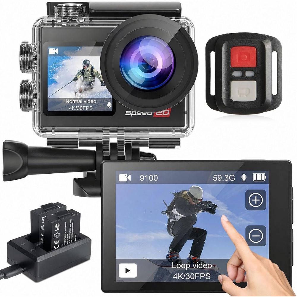 4K Waterproof Action Camera 20 - Outdoor Adventure Video のレビューと価格