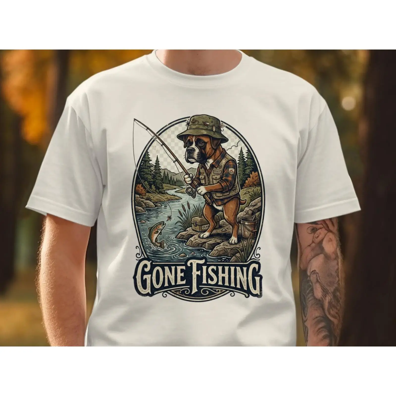 Gone Fishing T Shirt Funny Box - Outdoor Adventure Ideas のレビューと価格