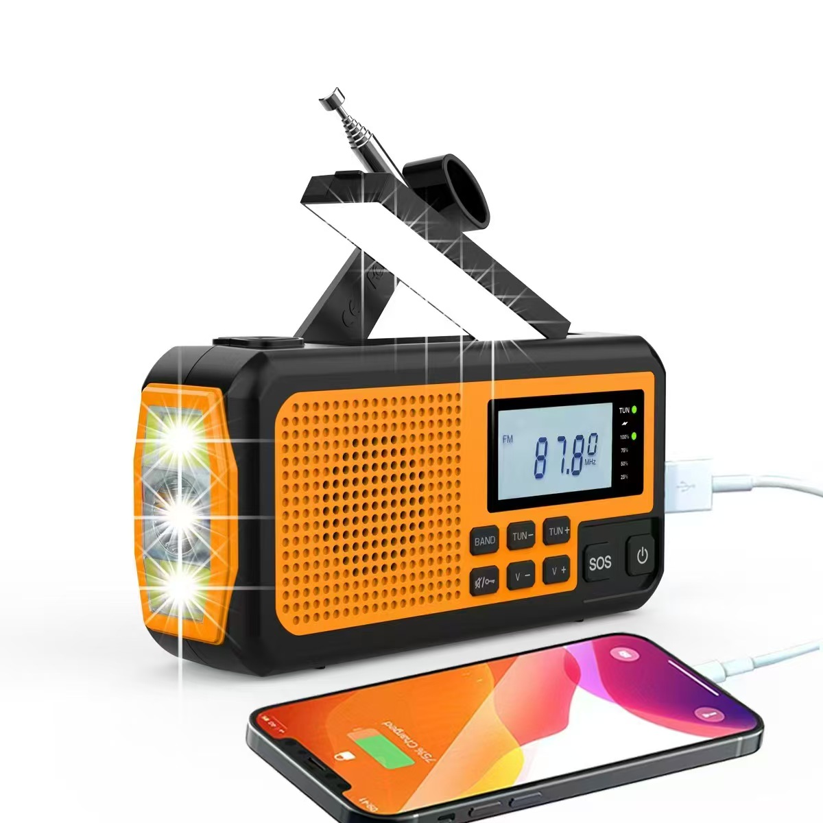 For Spanish Christmas Gift Eme - Emergency Radio Solar のレビューと価格