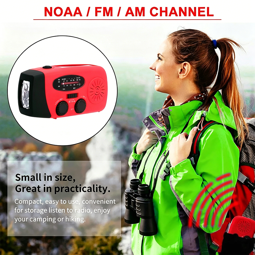 E01 Emergency Hand Crank Solar - Emergency Radio Solar のレビューと価格
