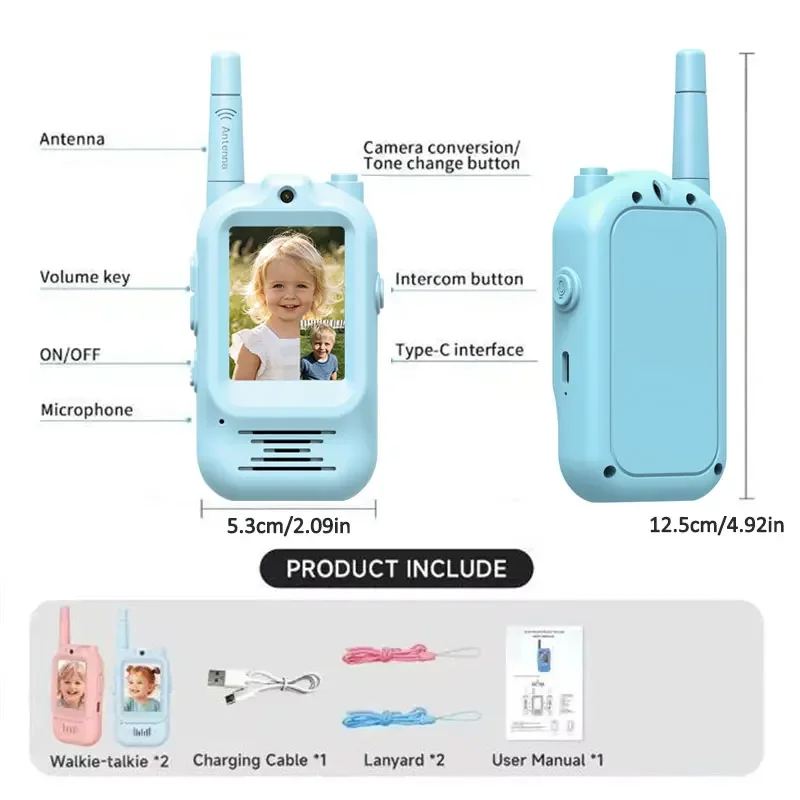 2pcs Kids Video Walkie Talkie  - Outdoor Adventure Video のレビューと価格