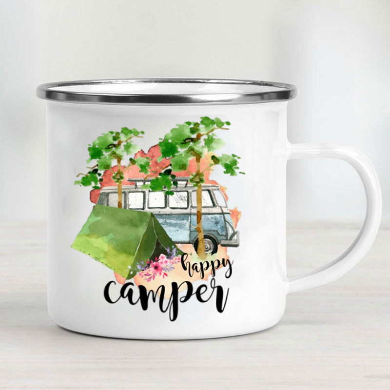 Camping Car Enamel Mug Adventu - Outdoor Adventure Ideas のレビューと価格