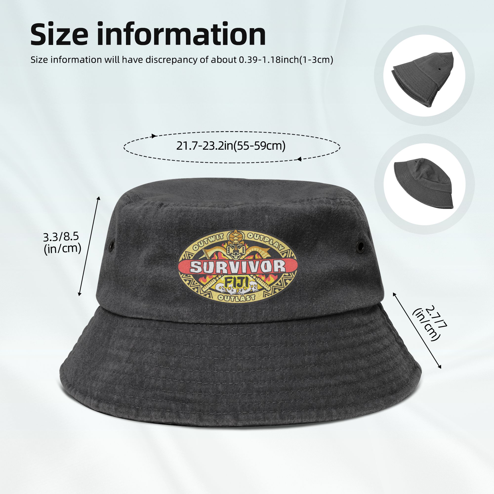 Unisex Distressed Denim Bucket - Outdoor Adventure Ideas のレビューと価格