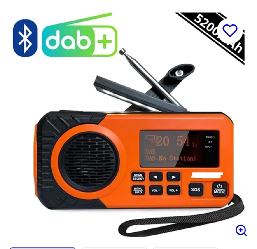 DAB/DAB+/FM Digital Radio with - Emergency Radio Solar のレビューと価格