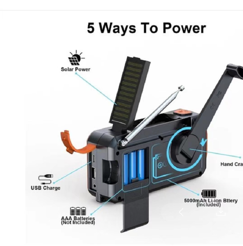 DAB/DAB+/FM Digital Radio with - Emergency Radio Solar のレビューと価格