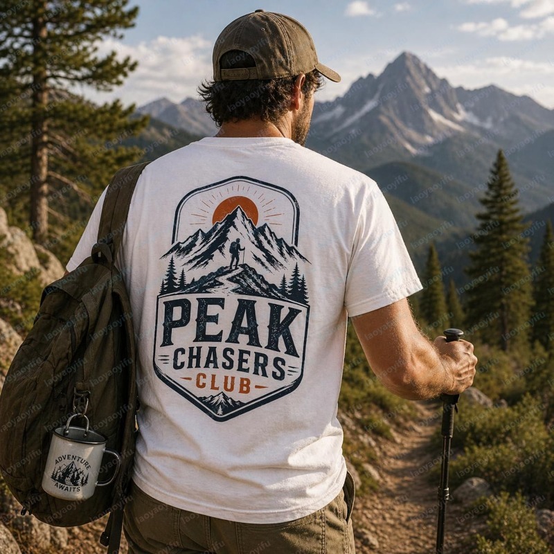 Peak Chasers Club Tshirt Fashi - Outdoor Adventure Club のレビューと価格