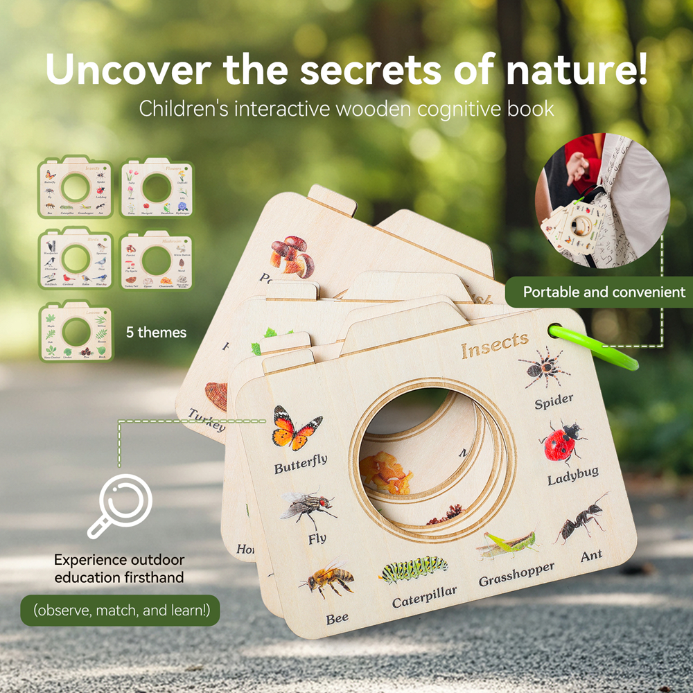 Wooden Camera Shape Nature Cog - Outdoor Adventure Kit For Kids のレビューと価格