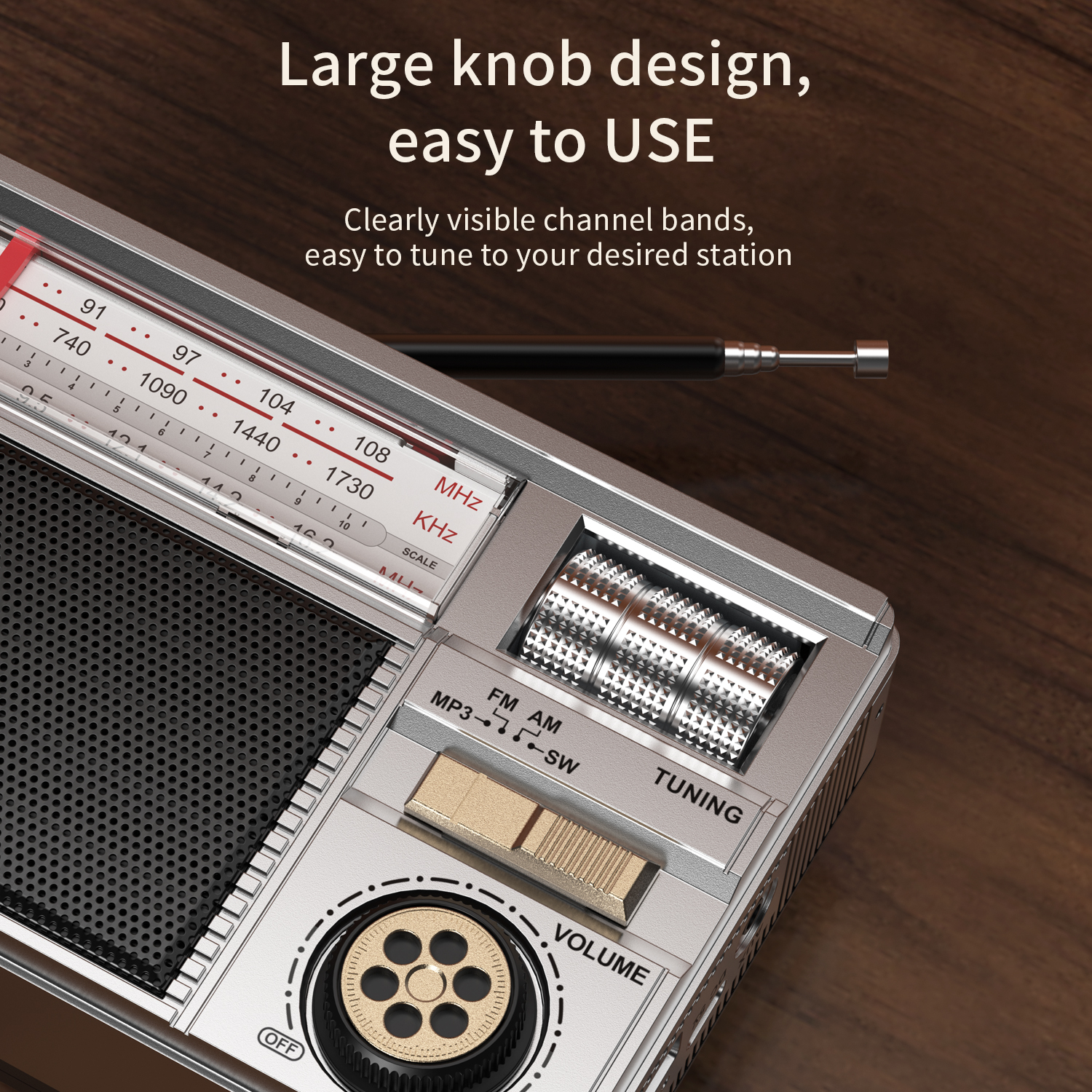 Retro All-Band Radio with Wire - Emergency Radio Solar のレビューと価格