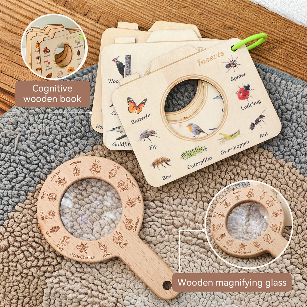 Wooden Magnifying Glass and Ca - Outdoor Adventure Kit For Kids のレビューと価格