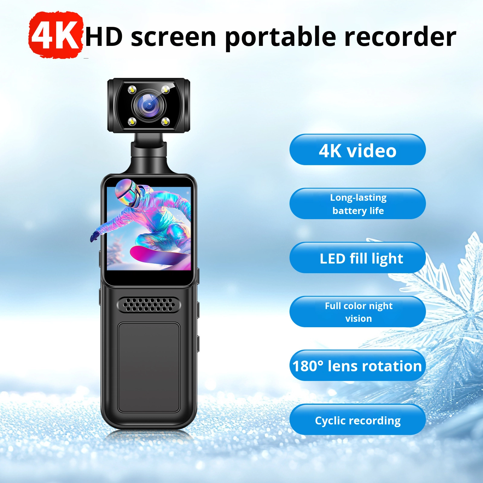 Portable HD WiFi Body-Worn Cam - Outdoor Adventure Video のレビューと価格