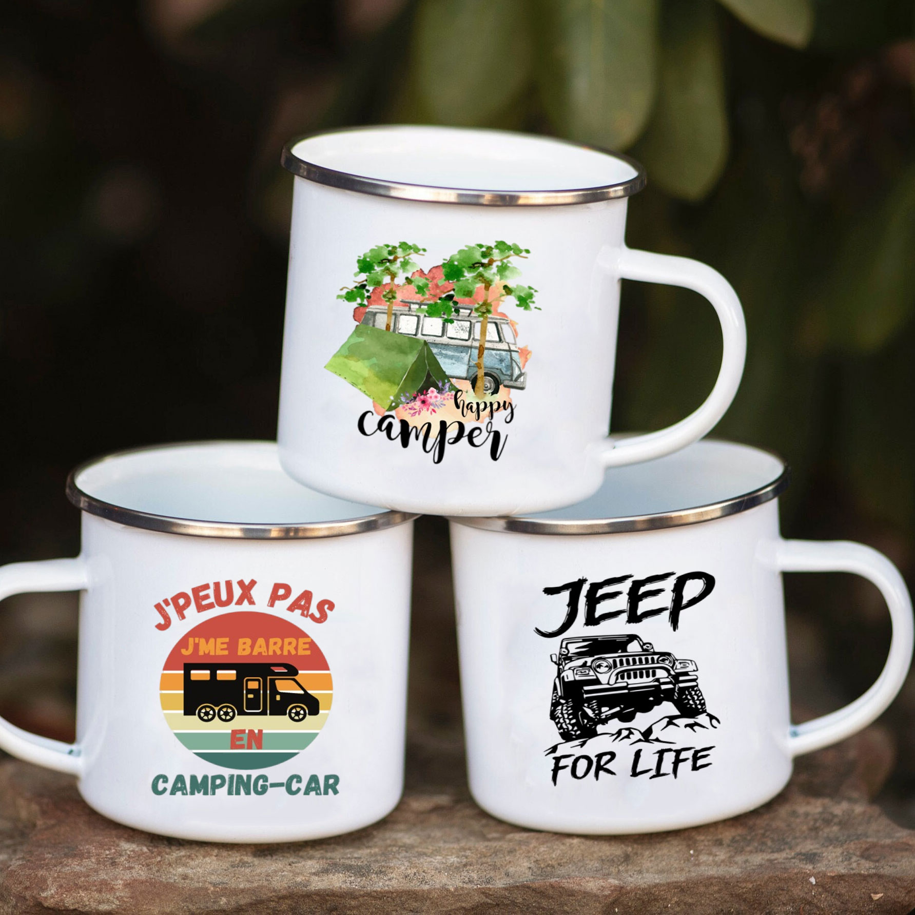 Camping Car Enamel Mug Adventu - Outdoor Adventure Gifts のレビューと価格