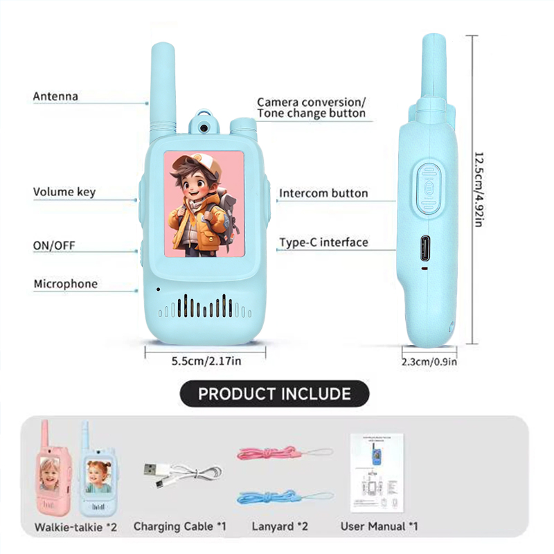 2pcs kids Video Walkie Talkie  - Outdoor Adventure Video のレビューと価格