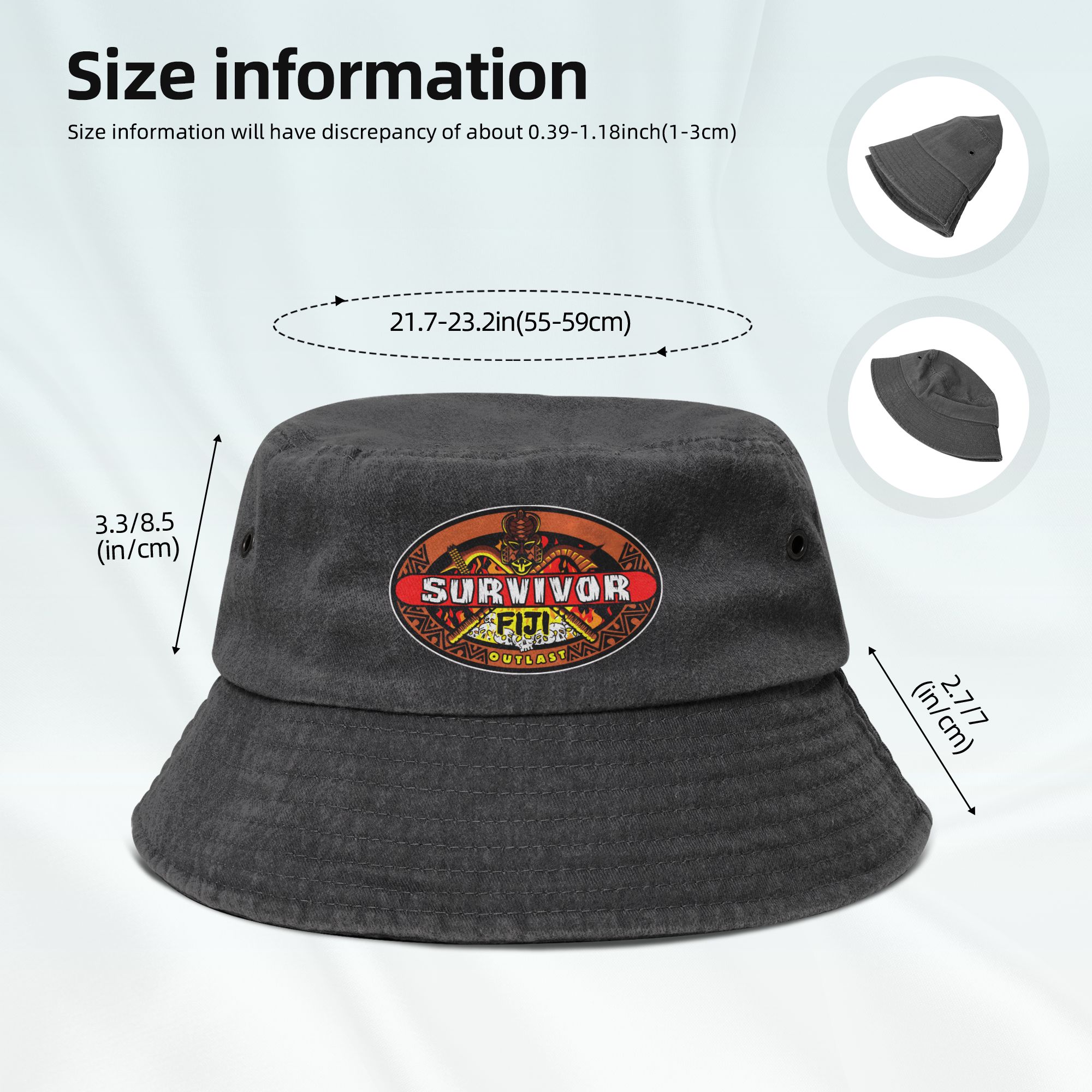 Unisex Distressed Denim Bucket - Outdoor Adventure Ideas のレビューと価格