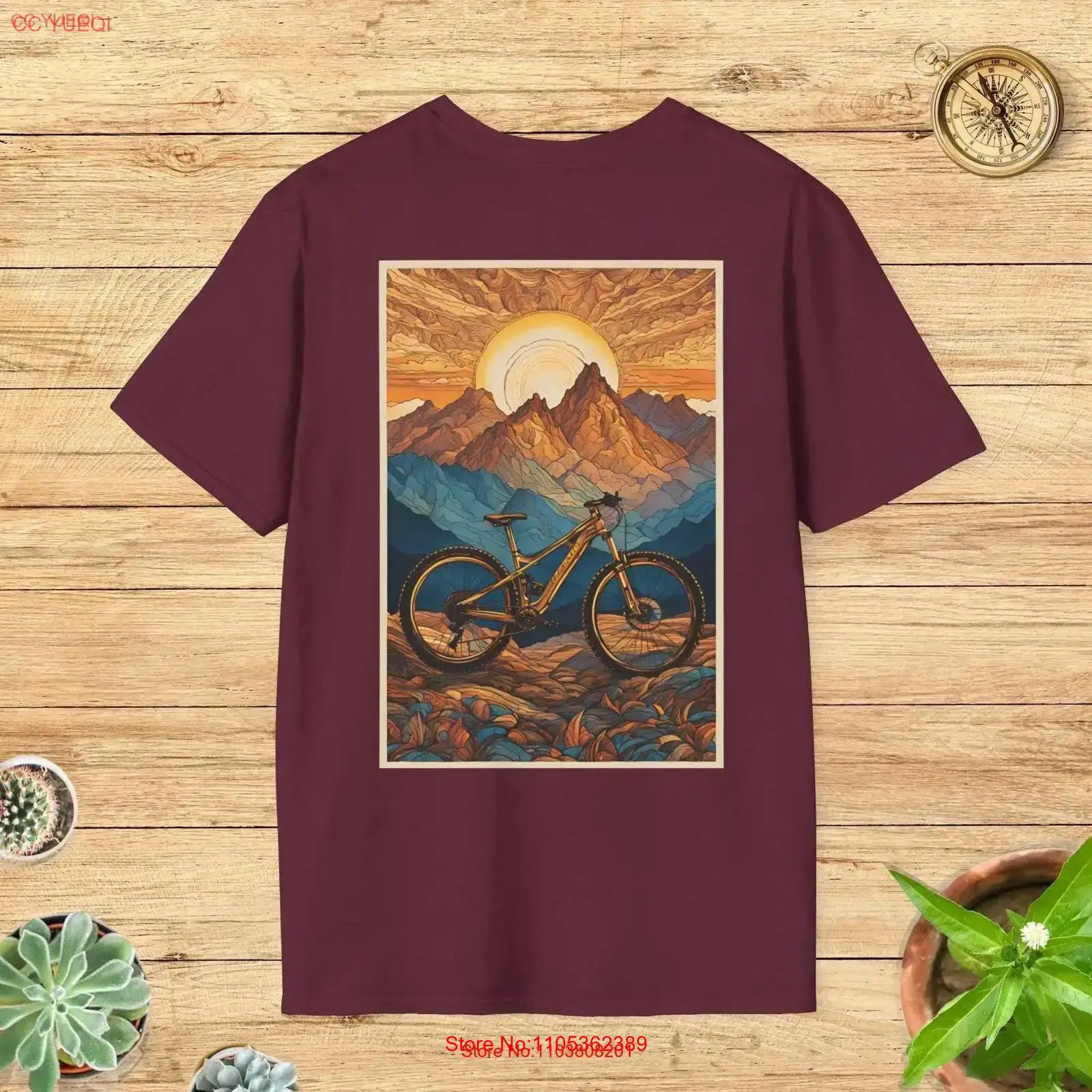 Scenic Mountain Bike Art T Shi - Outdoor Adventure Ideas のレビューと価格