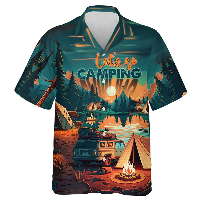 Camping Club 3D Print Beach Sh - Outdoor Adventure Club のレビューと価格