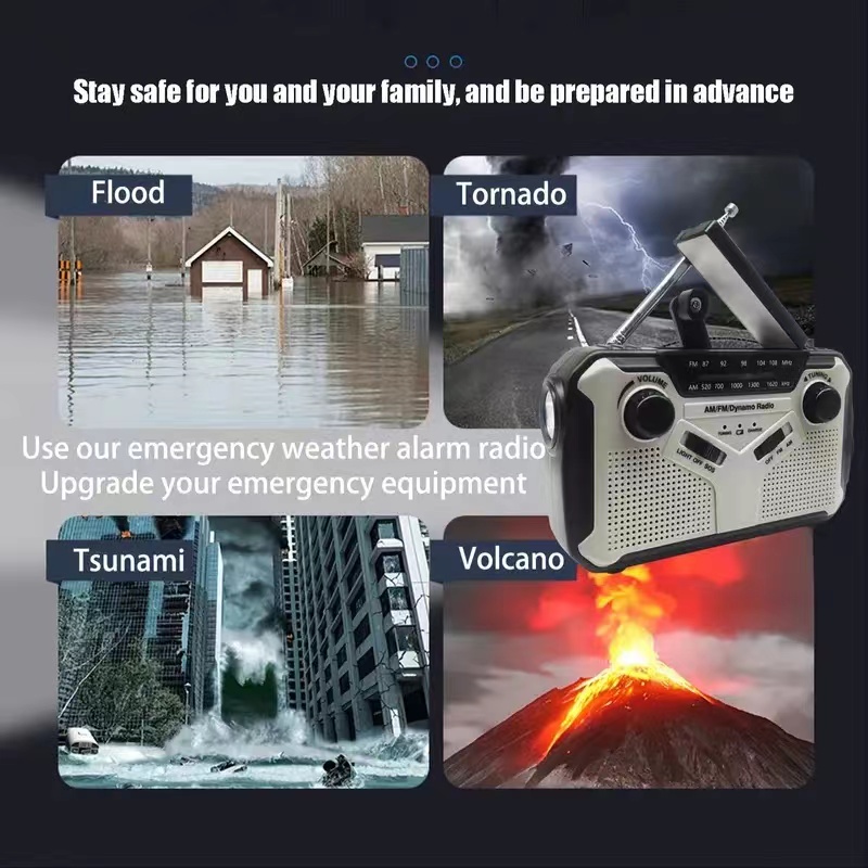 Solar Radio, AM/FM Portable Cr - Emergency Radio Solar のレビューと価格