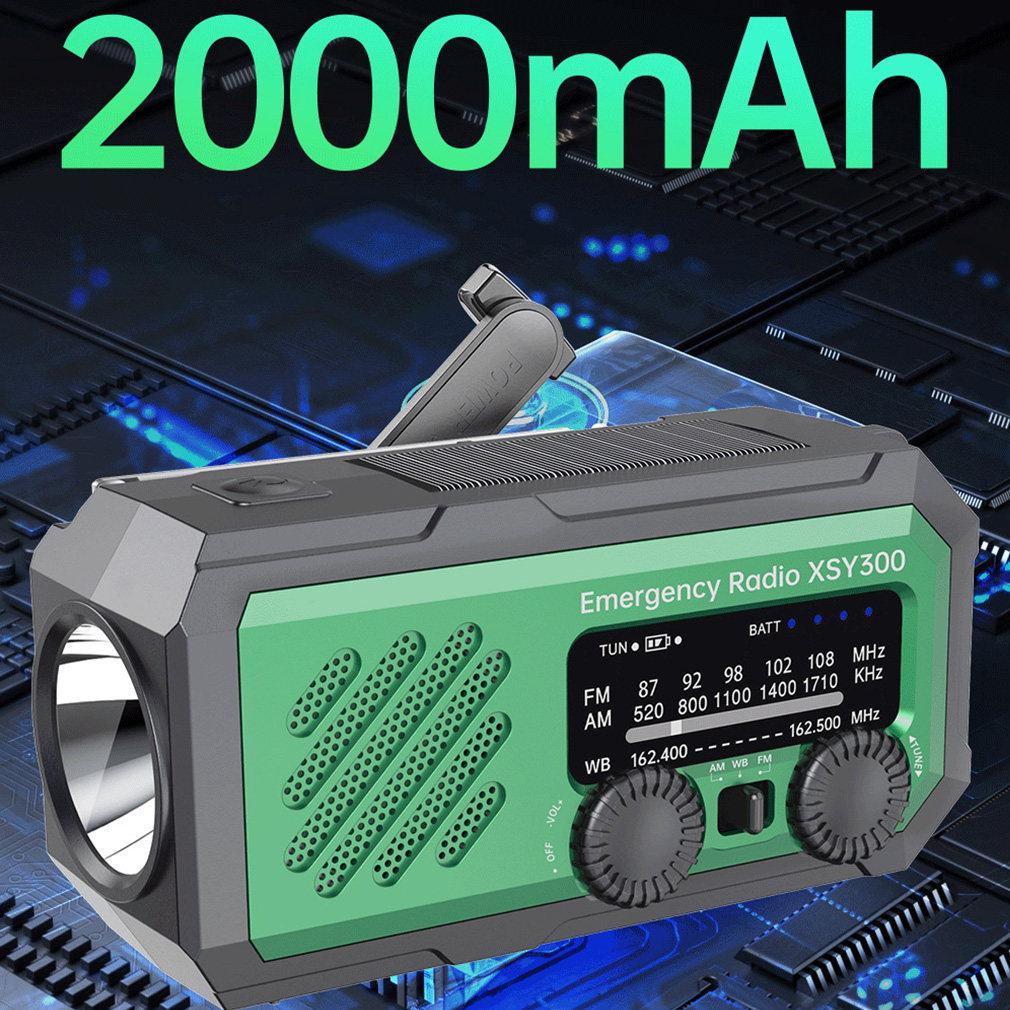 New 2000mAh Emergency Radio So - Emergency Radio Solar のレビューと価格