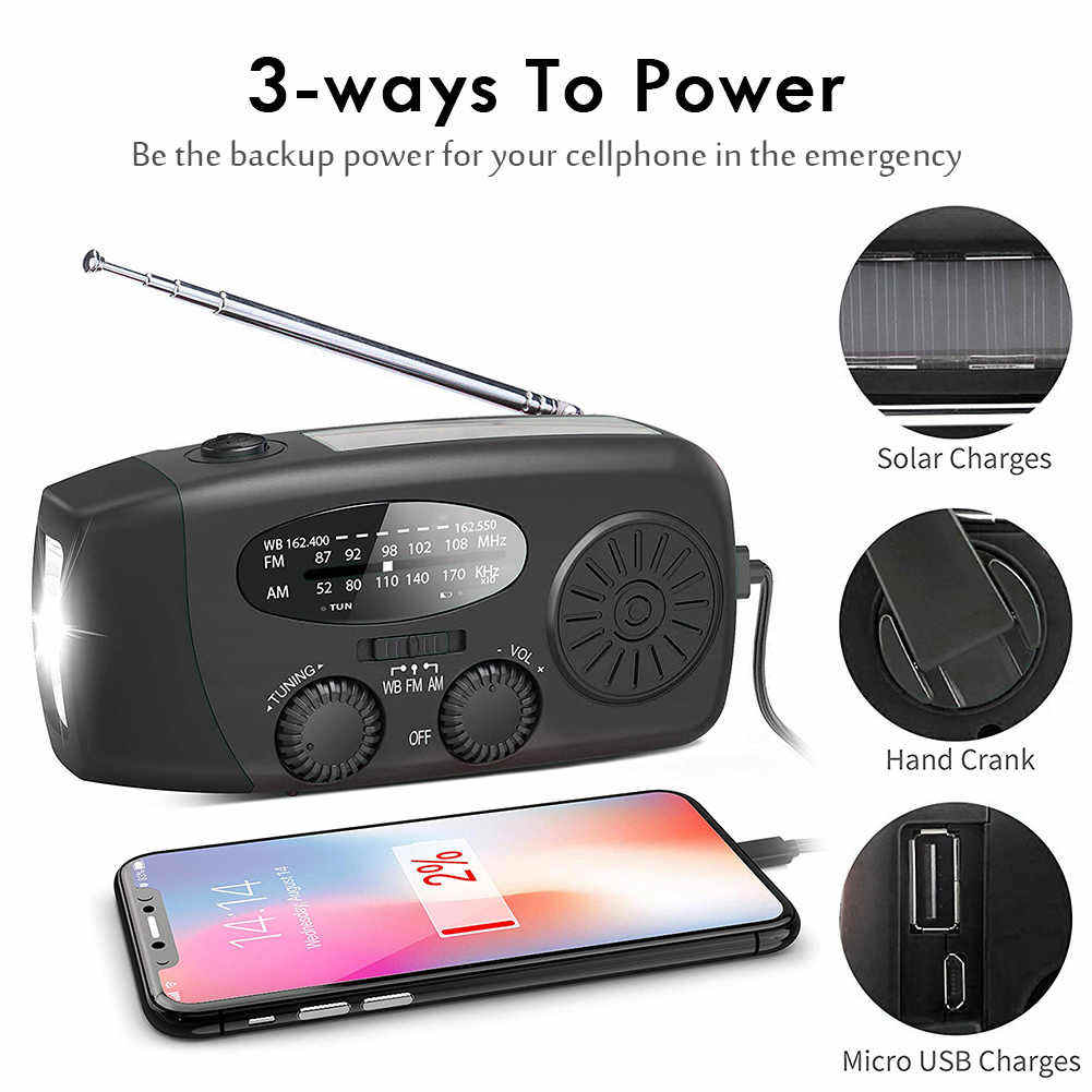 Multifunctional Portable Hand  - Emergency Radio Solar のレビューと価格