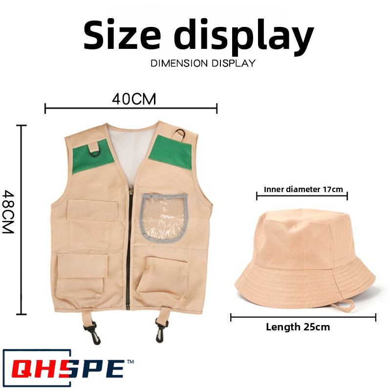 Kids Explorer Vest and Hat Cos - Outdoor Adventure Kit For Boys のレビューと価格