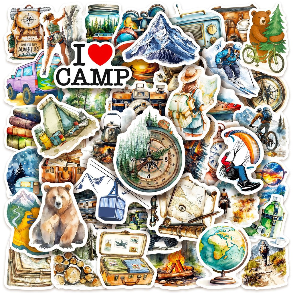 50PCS Outdoor Watercolor Campi - Outdoor Adventure Stores のレビューと価格