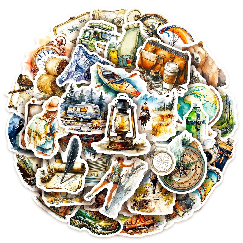 50PCS Outdoor Watercolor Campi - Outdoor Adventure Stores のレビューと価格