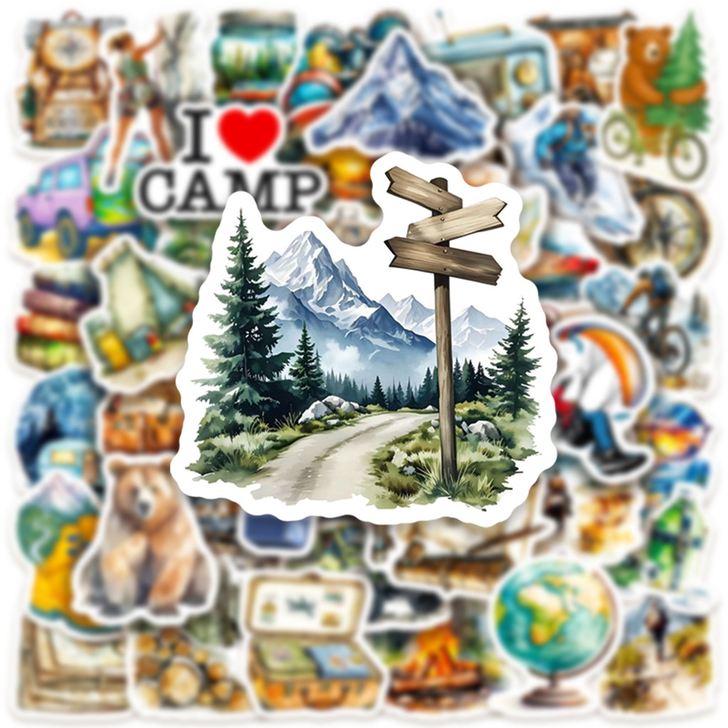 50PCS Outdoor Watercolor Campi - Outdoor Adventure Stores のレビューと価格