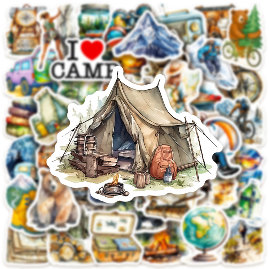 50PCS Outdoor Watercolor Campi - Outdoor Adventure Stores のレビューと価格