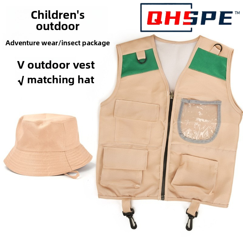 Kids Explorer Vest and Hat Cos - Outdoor Adventure Kit For Boys のレビューと価格