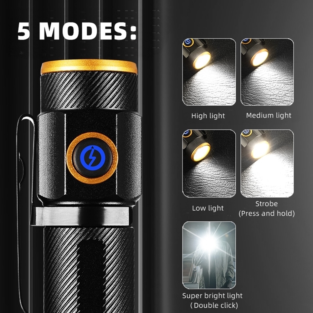 Mini Flashlight 6500K High Bri - Outdoor Adventure With No Backpack のレビューと価格